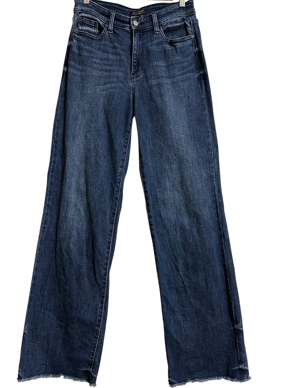 Judy Blue Wide-Leg Mid-Rise Dark Wash Jeans, Sz 5/27